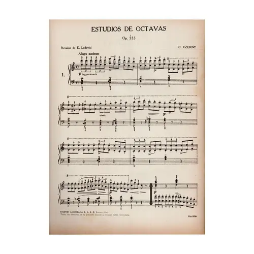 Estudos De Oitava - Op.553 (Pozzoli)   (Edição Antiga)