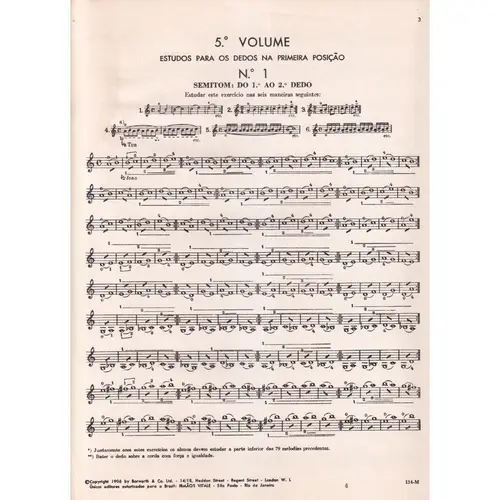 Método de violino para principiantes Op.6 parte 5