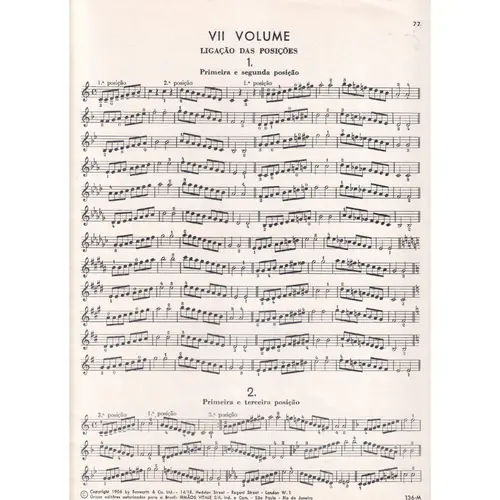 Método de violino para principiantes Op.6 parte 7