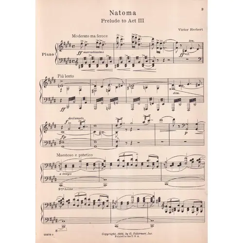 Natoma - Prelude To Act III (Edição Antiga)