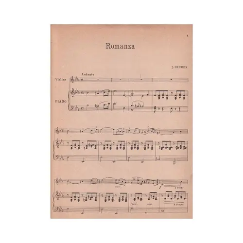Romaza Para Violino E Piano