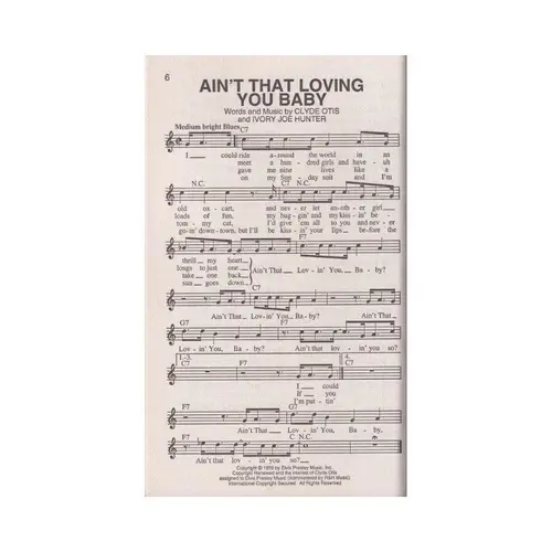 Elvis - Paperback Songs