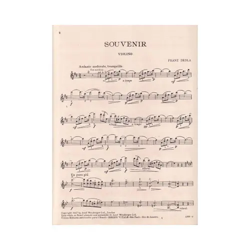 Souvenir - Exemplar Antigo