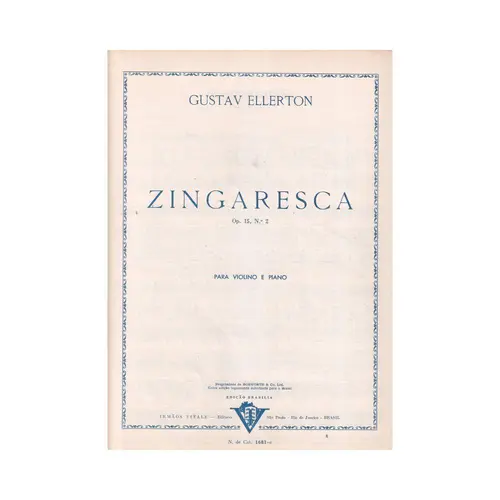 Zingaresca Op.15 N.2 0 Exemplar Antigo