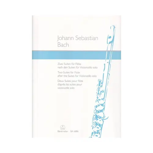 Two suites for flute after Suites for Violoncello Solo