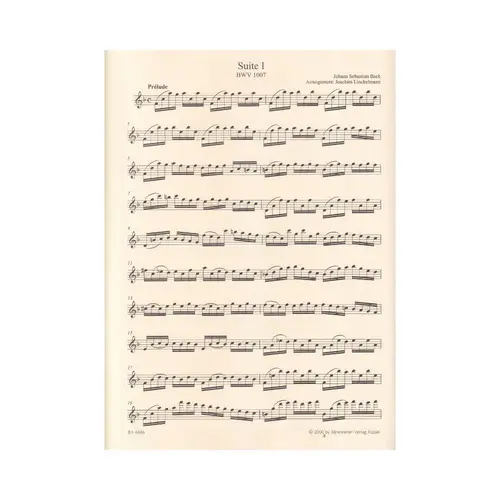 Two suites for flute after Suites for Violoncello Solo