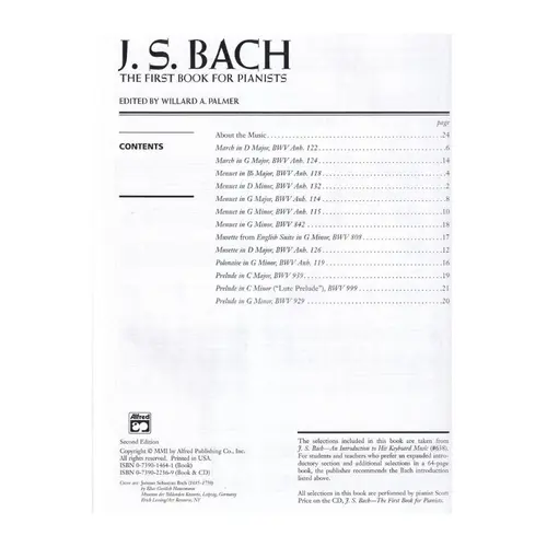 J.S.Bach - The First Book For Pianists