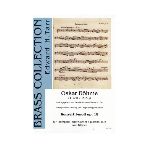 Konzert F-Moll Op.18 Fur Trompete ( Oder Cornet A Pistons) In B Und Klavier