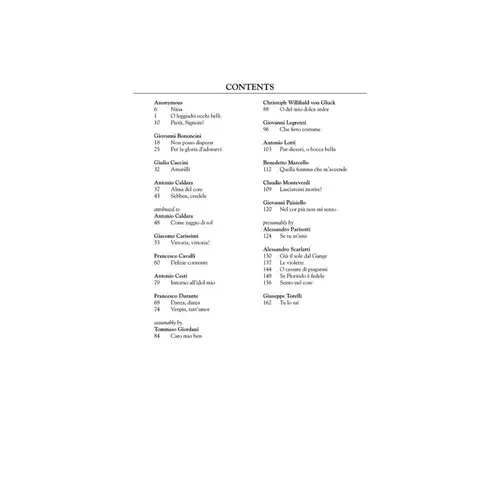 28 Italian Songs And Arias Of XVII And XvIII Centuries (High Voice)
