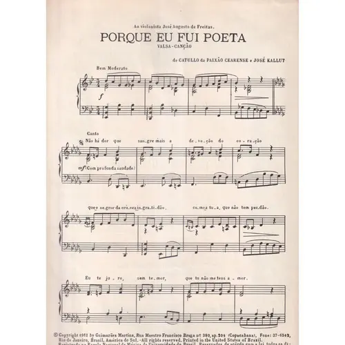 Porque Eu Fui Poeta