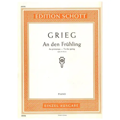 An Den Fruhling - Op.43 N.6  (To The Spring)