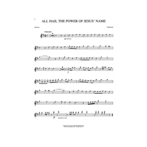 Hymns For The Master- Sax alto