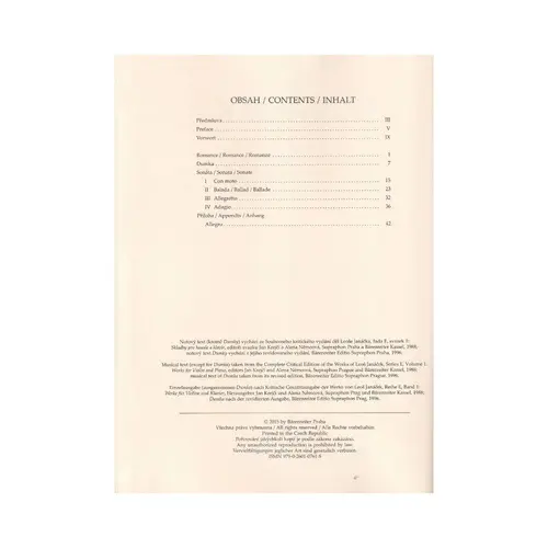 Works For Violin And Piano