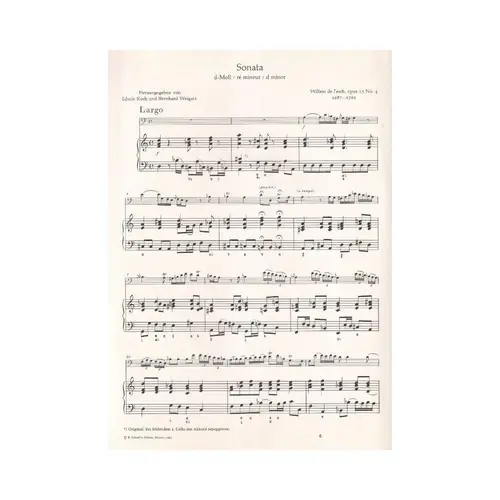 Sonata D Moll Fur Violoncello
