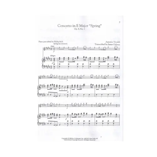The Four Seasons Complete For Flute And Piano By James Galway