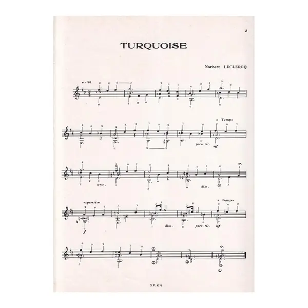 Six Couleurs Pour Guitare