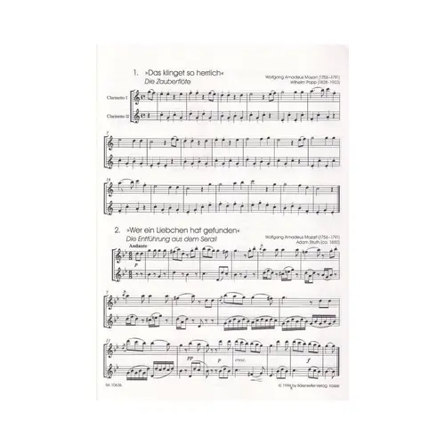 Classic Hits For Two Clarinets - Ready to play
