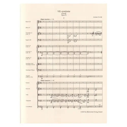 Symphony No. 7 D Minor Op. 70 - Study score