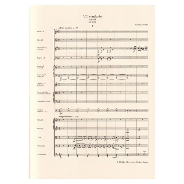 Symphony No. 7 D Minor Op. 70 - Study score
