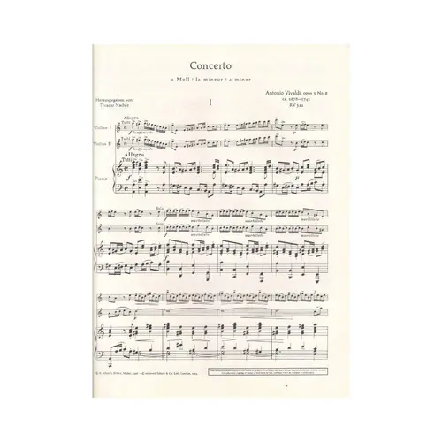 Concerto a Moll - Op.3 N.8