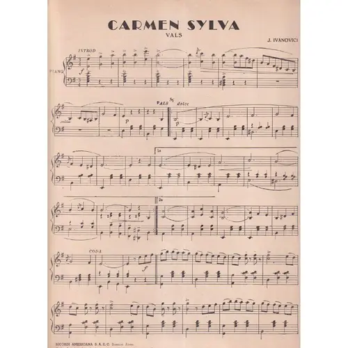 Carmem Silvia - Valsa  (Edição Antiga)