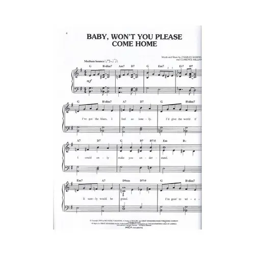 Playing The Blues-Easy Piano