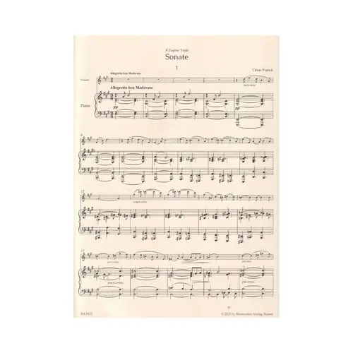 Sonate / Andantino Quietoso Op. 6 / Mélancolie For Piano And Violin