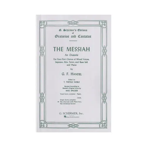 The Messiah  - An Oratorio - Chorus Score
