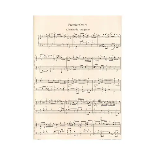 Piéces De Clavecin For Harpsichord