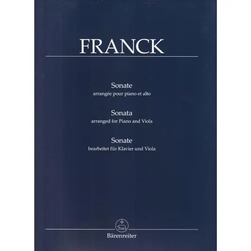 Sonata Arranged For Piano And Viola