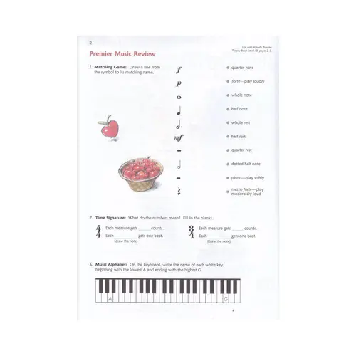 Premier Piano Course - Lesson 1B