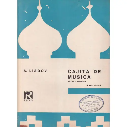 Cajita De Musica - Op.32  Valse - Badinage - Exemplar Antigo