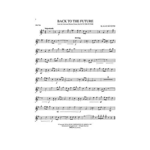 Favorite Movie Themes-Alto Sax