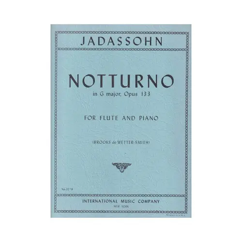 Notturno In G Major - Op. 133 For Flute And Piano