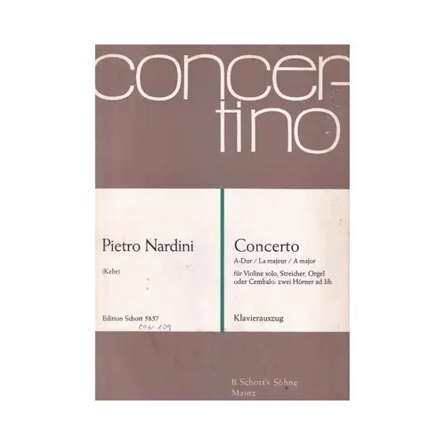 Concerto A Dur Fur Violine,...