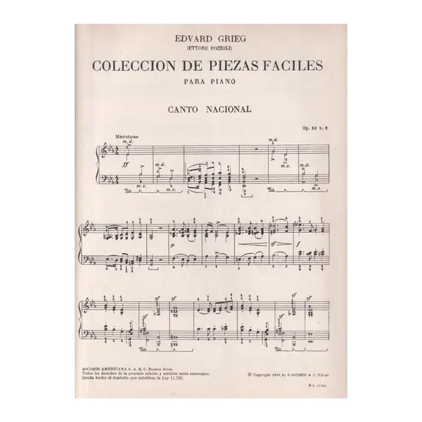 Mi Primer Grieg (Pozzoli)   (Edição Antiga)