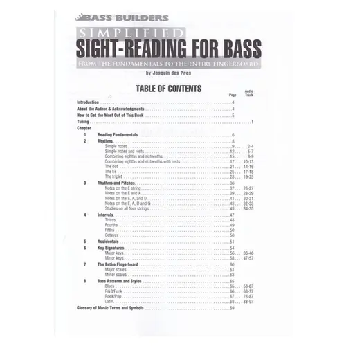 Simplified Sight-Reading For Bass
