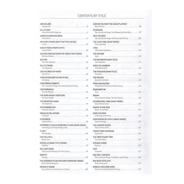 Alfred's Top 50 Songs From  The Warner Bros. Film Collection Easy Piano