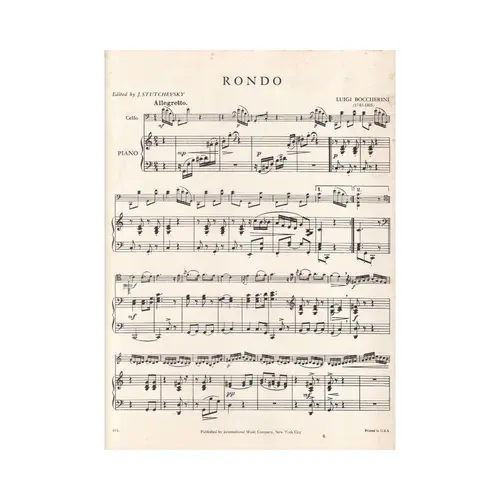 Rondo In C Major  (Cello)