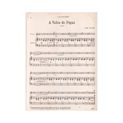 A Valsa Do Papai  - Exemplar Antigo