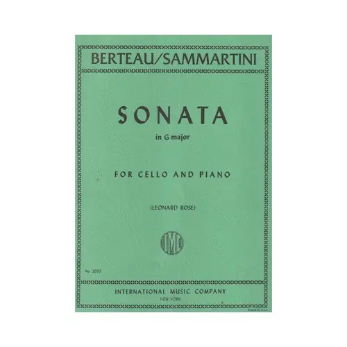 Sonata In G Maj.
