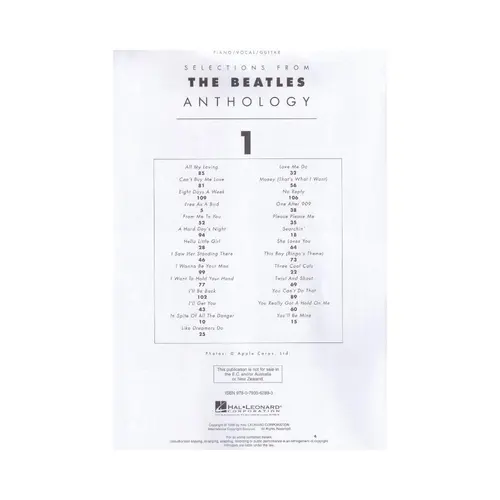 The Selections From The Beatles Anthology 1