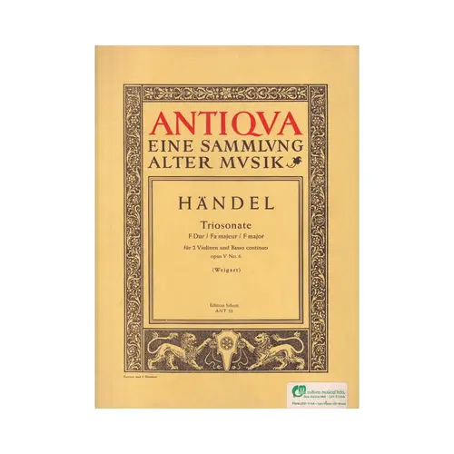Triosonate F Dur - Op.5 N.6 - Ant 053