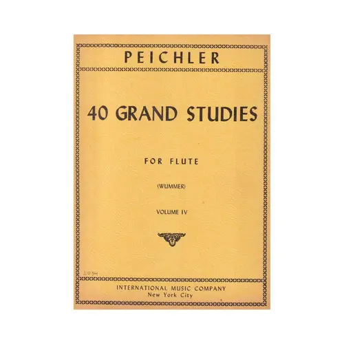 40 Grand Studies For Flute - Vol.4 - Mexemplar Antigo