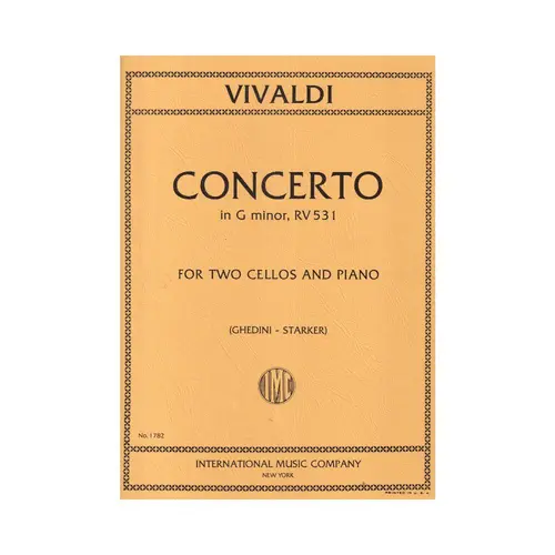 Concerto In G Minor - Rv 531 For Two Cellos And Piano