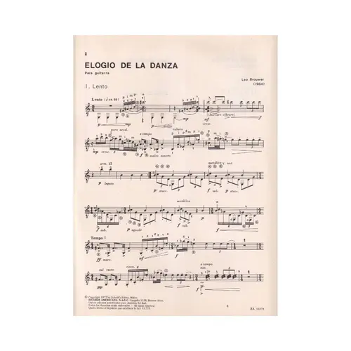 Elogia de la Danza - archivo de guitarra