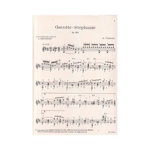 Gavotte Stephanie - Op.312  (Edição Antiga)