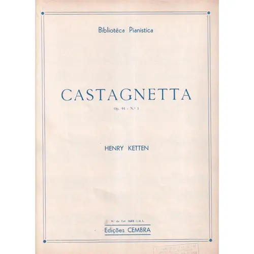 Castagnetta - Op.94 N.1  (Edição Antiga)