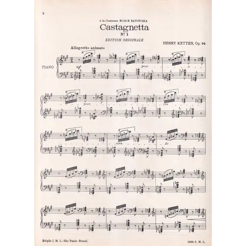 Castagnetta - Op.94 N.1  (Edição Antiga)