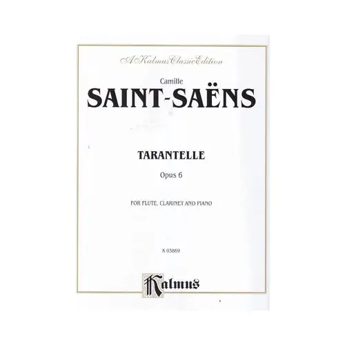Tarantella For Flute, Clarinet And Piano - Op. 6